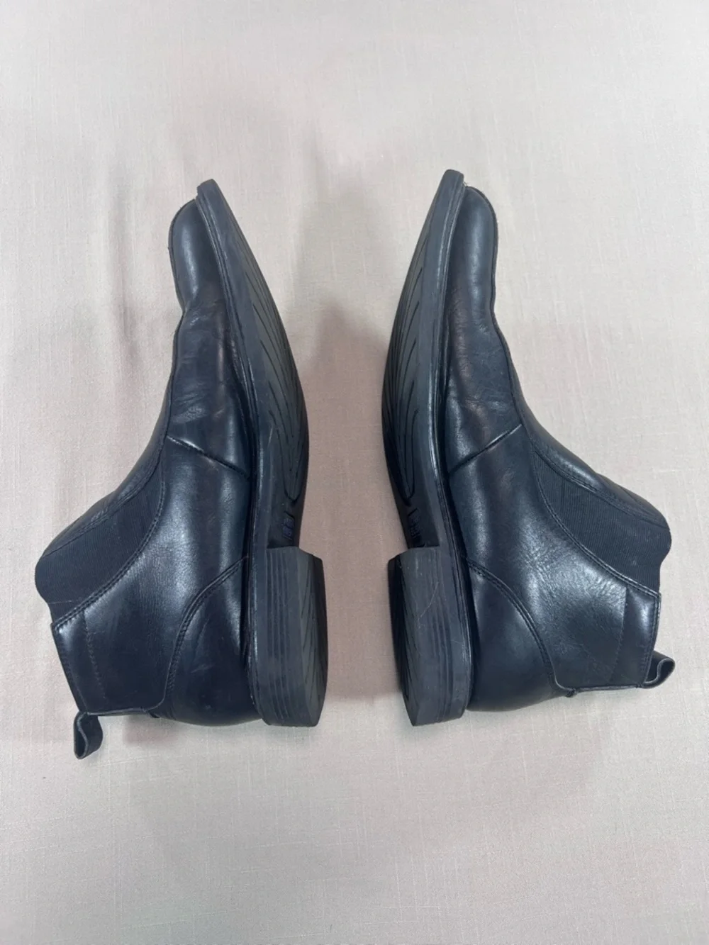 Nunn Bush Men’s Black Leather Chelsea Boots – Size 10.5